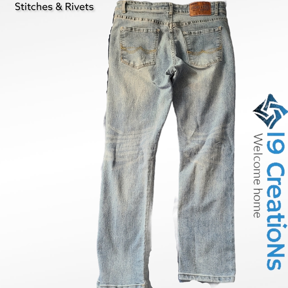 ⒺⓊⒸ Stitches & Rivets Original Slim fit St… - Picture 4 of 4